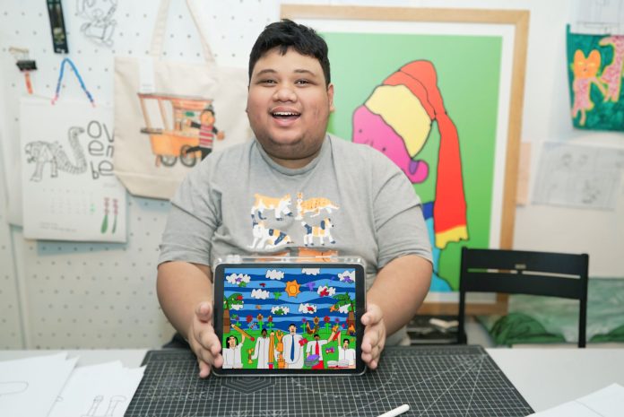 voting desain ilustrasi/seni grafis Telkomsel