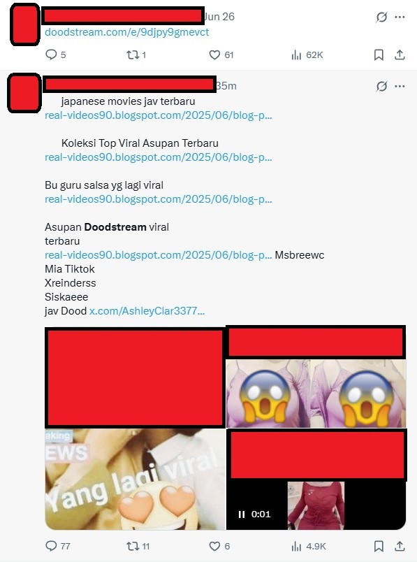 Konten Pornografi di X
