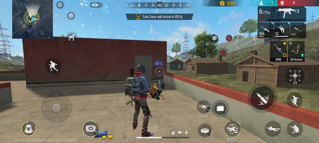 Bermain game Free Fire di Xiaomi Redmi Note 14 5G 