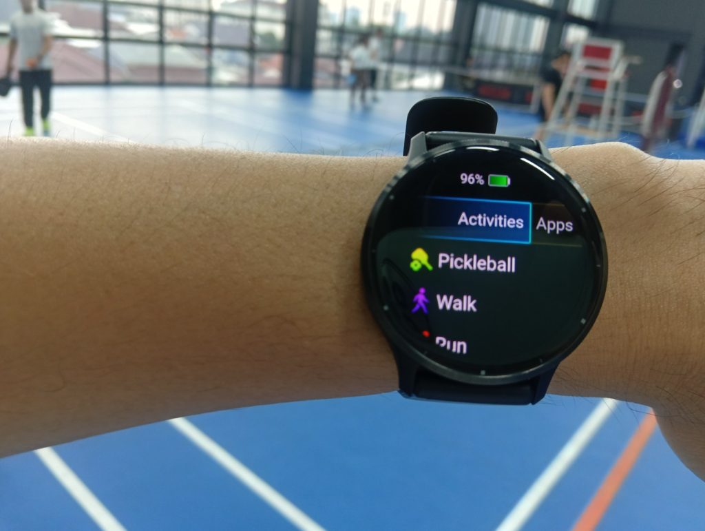 Mode Pickleball di Smartwatch Garmin