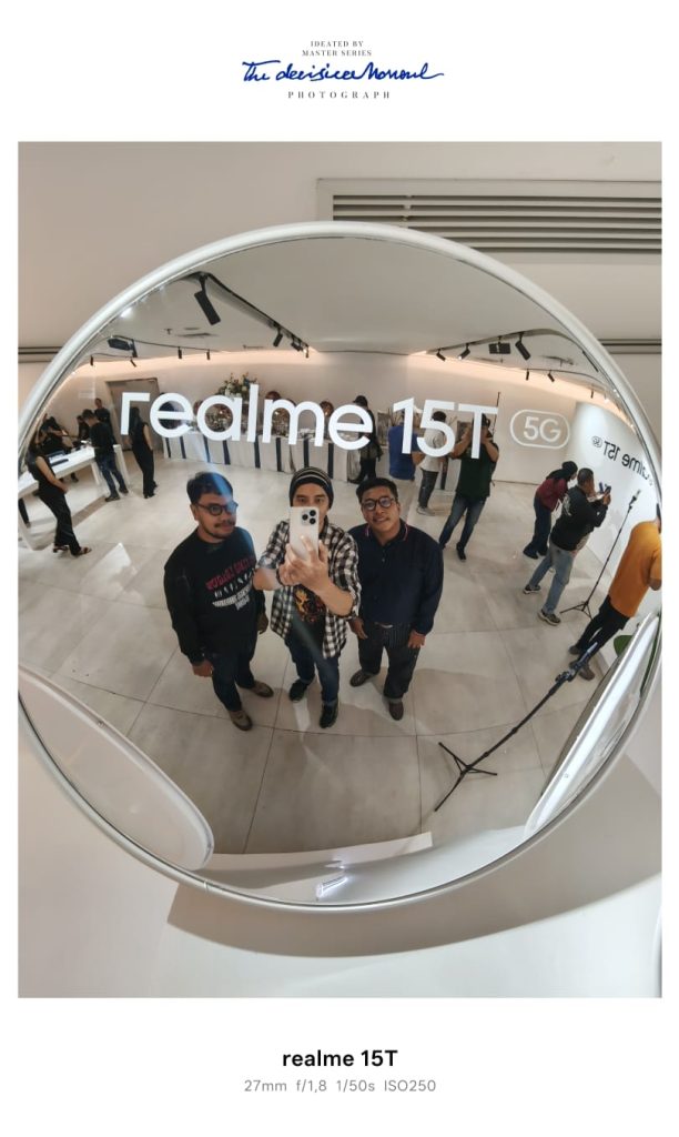 Foto selfie sebelum menggunakan AI Edit Genie