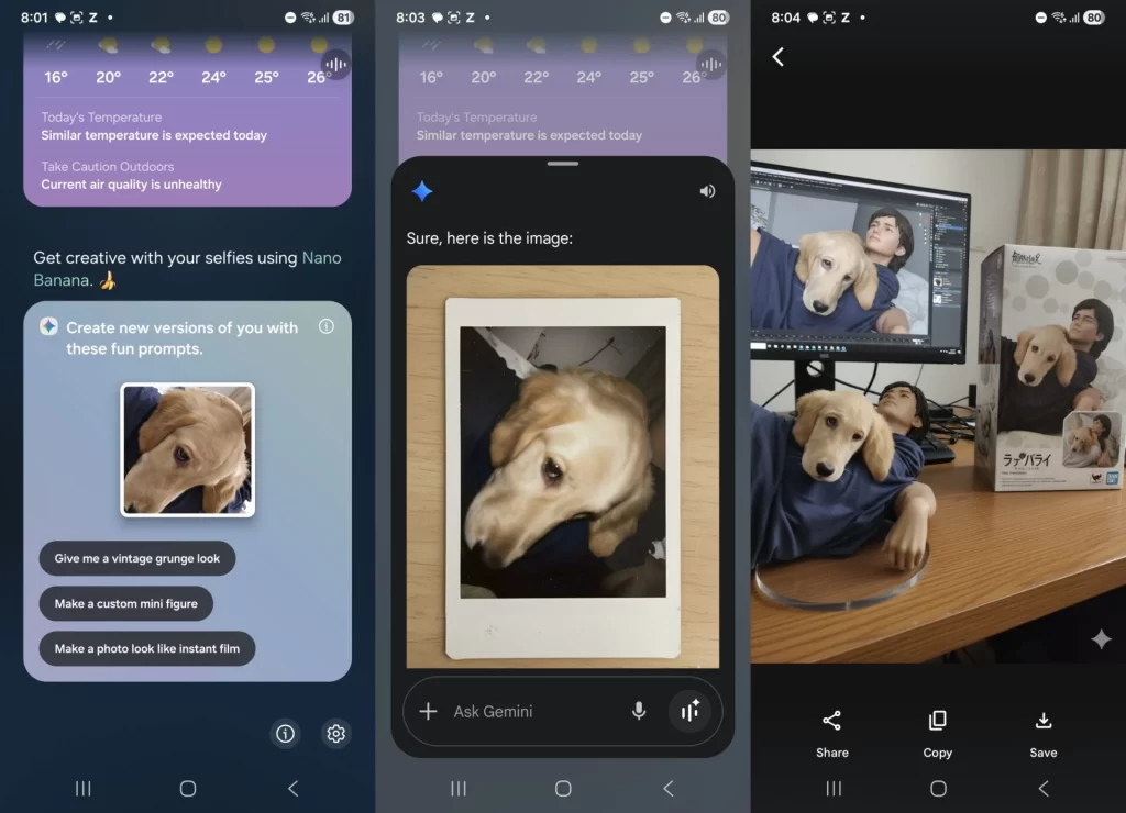 Nano Banana AI Kini Hadir di Galaxy AI Now Brief