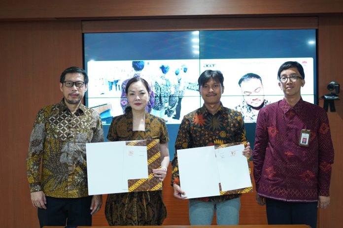 Penandatanganan MoU antara Acer Indonesia dan PPI Dunia
