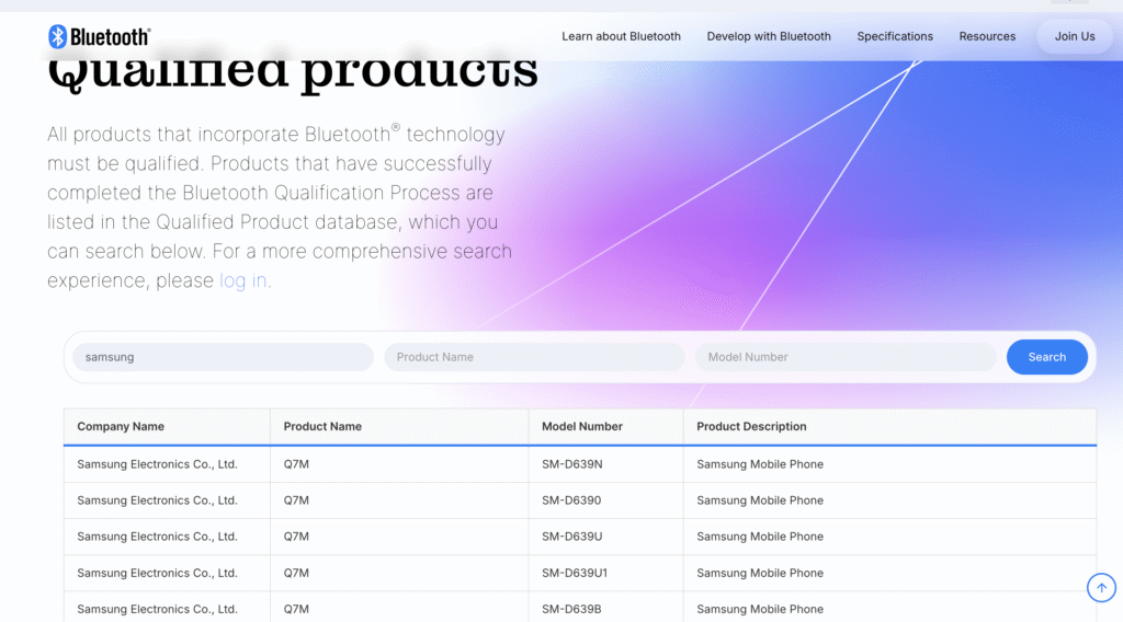 Samsung Tri-Fold Bluetooth
