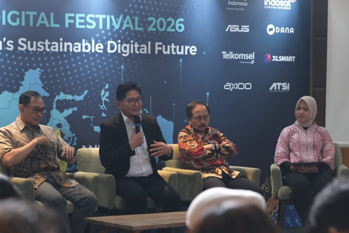 Direktur Pengembangan Ekosistem Digital KOMDIGI, Sonny Hendra Sudaryana di acara acara Indonesia Digital Outlook 2026